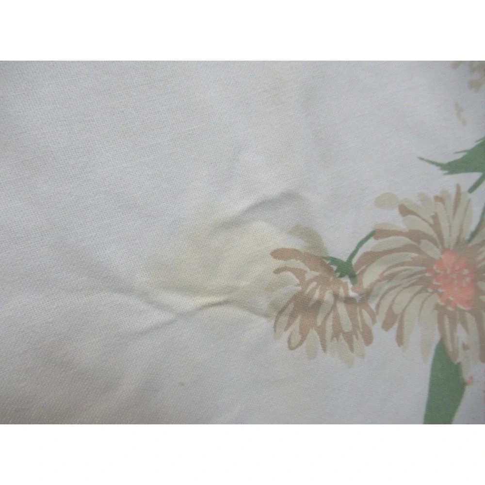 Vintage Vera Neumann Tablecloth Round Butterfly Floral Print Cotton 85